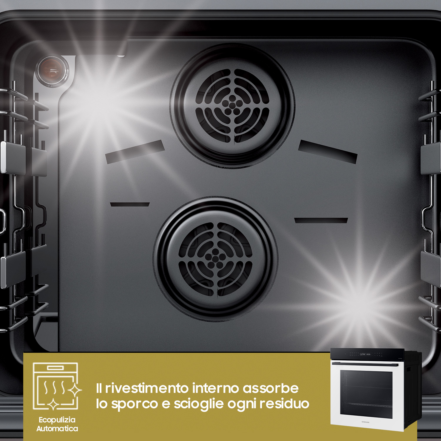Samsung NV7B4040VBW Forno ad incasso Multifunzione Serie 4 76 L A+ Vetro Bianco - immagine 7