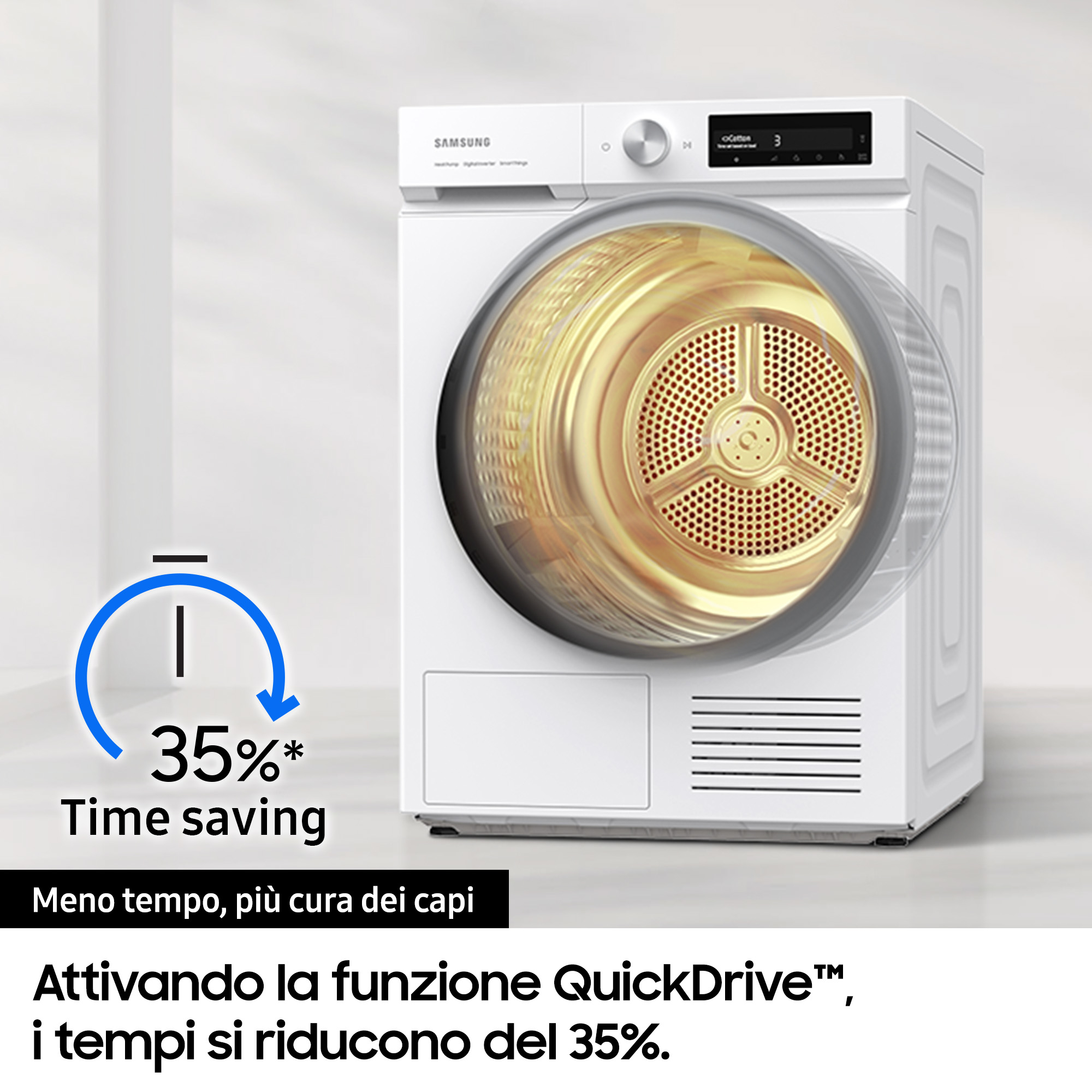 Samsung Asciugatrice BESPOKE AI™ QuickDry 9Kg DV90BB7445GB - immagine 6
