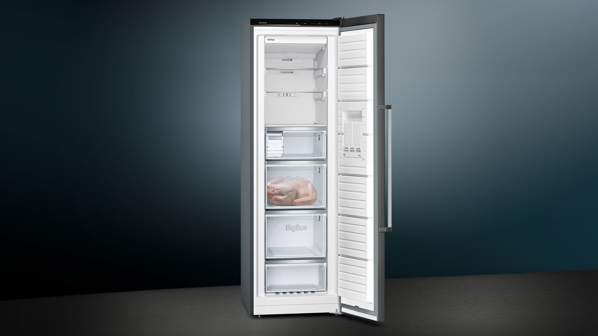 Siemens iQ500 GS36NAXEP congelatore Verticale Libera installazione 242 L E Nero - immagine 3