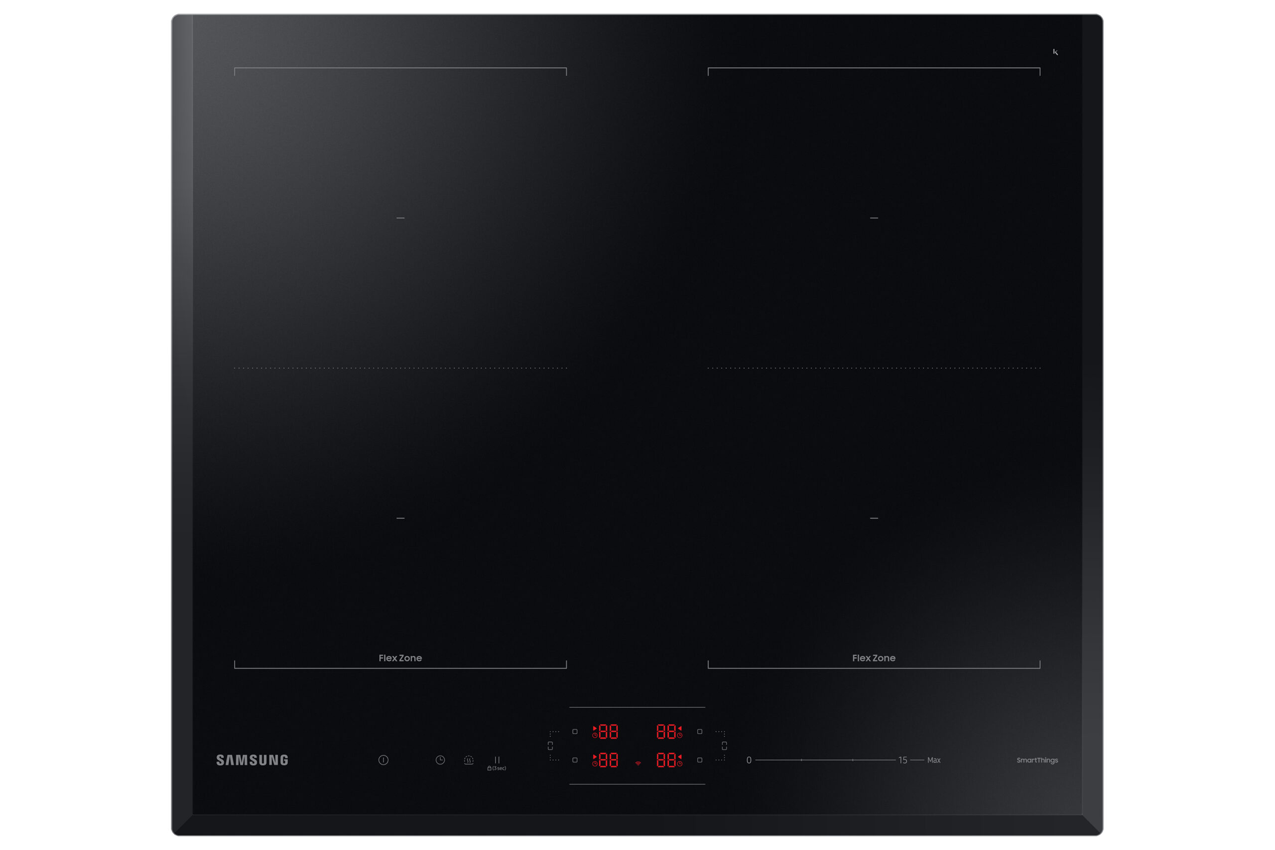 Samsung NZ64B5066KK Piano cottura a induzione 60cm Slim Fit Doppia Flex Zone 4 zone cottura Limitatore di potenza WiFi