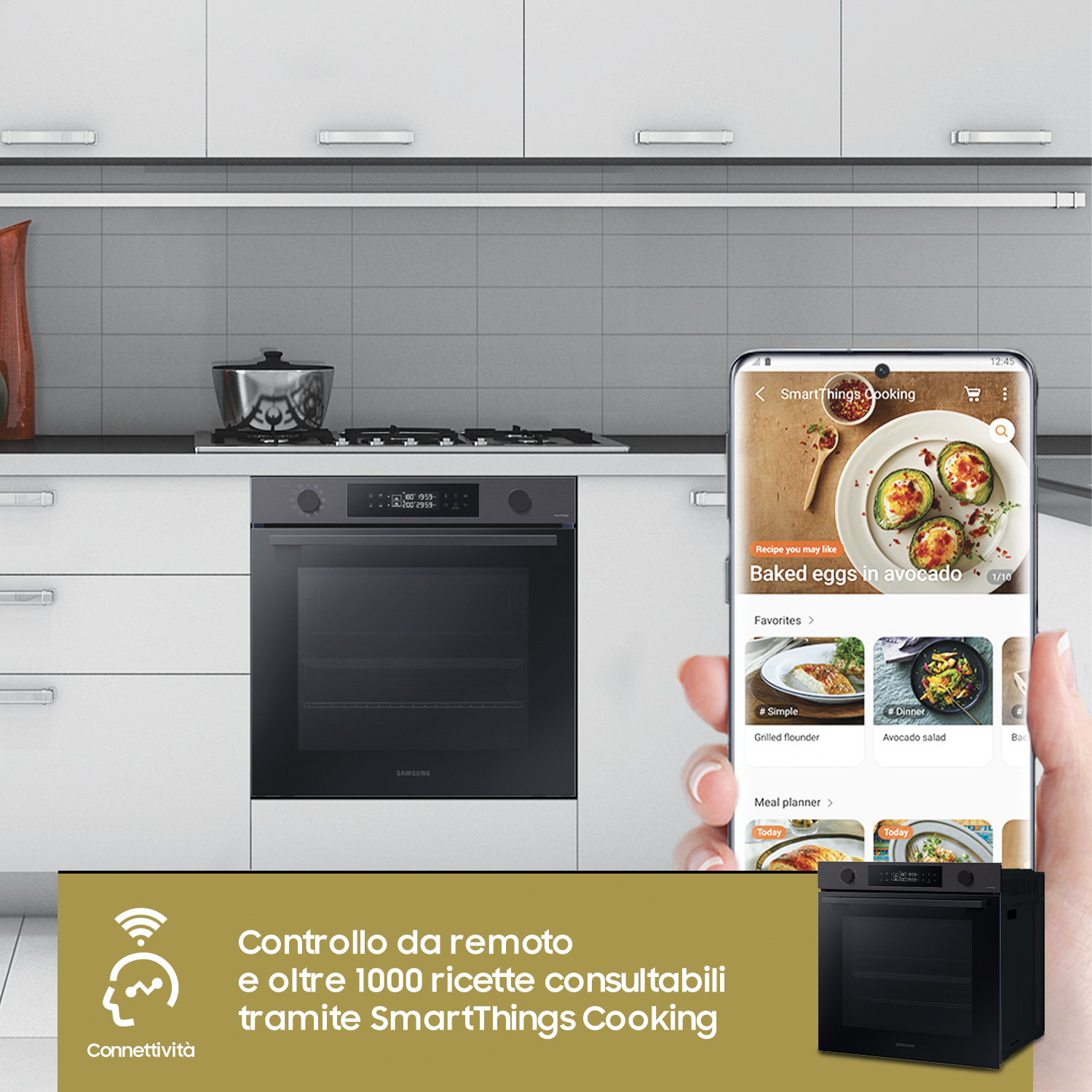 Samsung NV7B4440VBB Forno ad incasso Dual Cook Serie 4 76 L A+ Black Inox - immagine 7