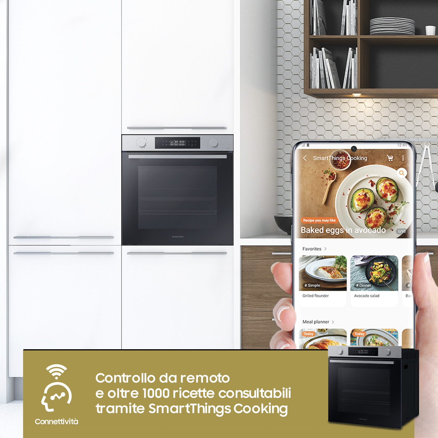 Samsung NV7B44403BS Forno ad incasso Dual Cook Serie 4 76 L A+ Inox - immagine 7