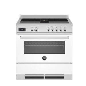 Bertazzoni 90 cm cucina Air-Tec con piano a induzione e cappa integrata, forno elettronico