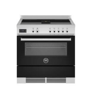 Bertazzoni 90 cm cucina Air-Tec con piano a induzione e cappa integrata, forno elettronico