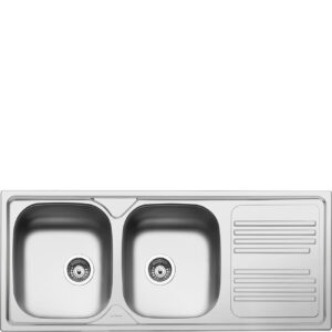 SMEG LAVELLO MONOBLOCK 116CM 2BOWLLYP116D