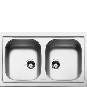 SMEG LAVELLO MONOBLOCK 79CM 2BOWLSLYP792