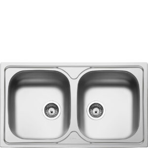 SMEG LAVELLO MONOBLOCK 86CM 2BOWLSLYP862