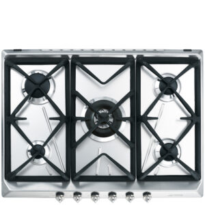 PIANO COTTURA SMEG 5 FUOCHI INOX SRV576GH5 CONTEMPORANEA