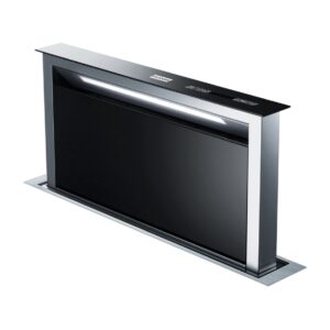 Franke FDW 908 IB XS Down Draft Cappa aspirazione da piano cm. 90 - cristallo nero/inox