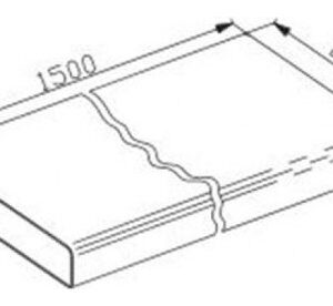 Franke 9925206 Tubo rettangolare per estensione cappa