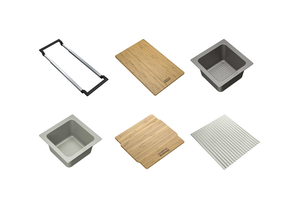 Franke ALL-IN KIT 4 PREMIUM Kit 6 accessori per lavelli