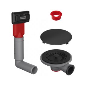 Franke 112.0658.444 Black Matt Piletta con troppopieno - nero