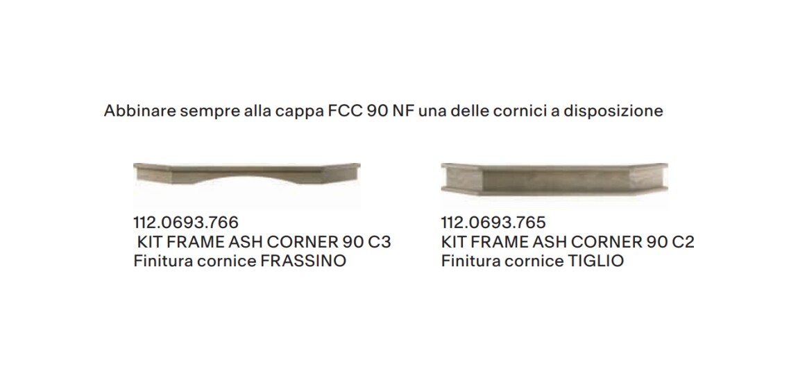 Franke FCC 90 NF Country Cappa ad angolo cm. 90 - bianco/legno - immagine 3