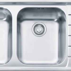 Franke NEX 621 Neptune Lavello 2 vasche incasso 116 x 51 con gocciolatoio destro - inox satinato