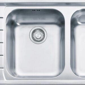 Franke NEX 621 Neptune Lavello 2 vasche incasso 116 x 51 con gocciolatoio sinistro - inox satinato