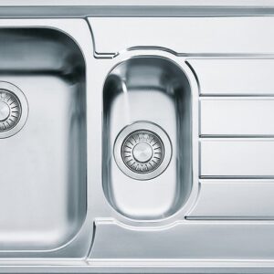 Franke NEX 651 Neptune Lavello 1 vasca e 1/2 incasso 100 x 51 con gocciolatoio destro - inox satinato