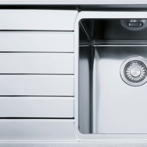 Franke NPX 611 Neptune Plus Lavello 1 vasca incasso 86 x 51 con gocciolatoio sinistro - inox satinato
