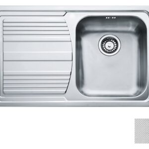 Franke LLL 611 Logica Line Lavello 1 vasca incasso 79 x 50 con gocciolatoio sinistro - dekor