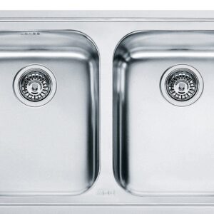 Franke LLX 620 Logica Line Lavello 2 vasche incasso 79 x 50 - inox satinato