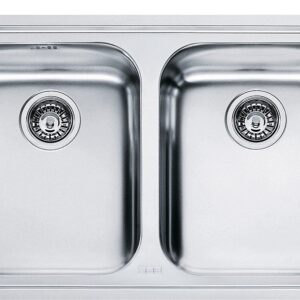 Franke LLX 620-L Logica Line Lavello 2 vasche incasso 86 x 50 - inox satinato