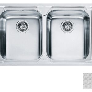 Franke LLL 620 Logica Line Lavello 2 vasche incasso 79 x 50 - dekor