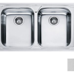 Franke LLL 620-L Logica Line Lavello 2 vasche incasso 86 x 50 - dekor
