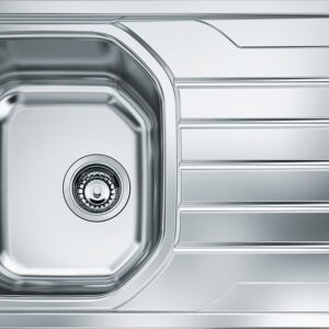 Franke OLX 611 Onda Line Lavello 1 vasca incasso 79 x 50 con gocciolatoio destro - inox satinato