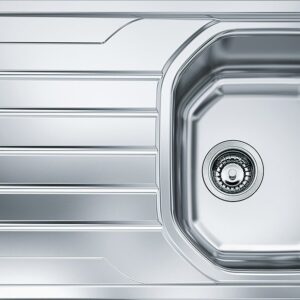 Franke OLX 611-L Onda Line Lavello 1 vasca incasso 86 x 50 con gocciolatoio sinistro - inox satinato