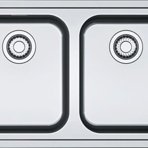 Franke SRX 620-86 Smart Lavello 2 vasche incasso 86 x 50 - inox satinato