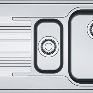 Franke SRX 651 Smart Lavello 1 vasca e 1/2 incasso 100 x 50 con gocciolatoio sinistro - inox satinato