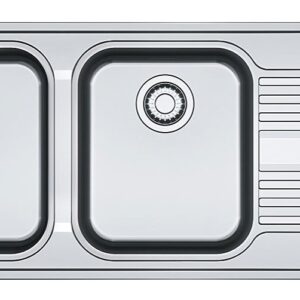 Franke SRX 621 Smart Lavello 2 vasche incasso 116 x 50 con gocciolatoio destro - inox satinato