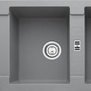 Franke MRG 621 Maris Lavello 2 vasche incasso 116 x 50 con gocciolatoio reversibile - stone grey
