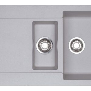 Franke MRG 651 Maris Lavello 1 vasca e 1/2 incasso 97 x 50 con gocciolatoio reversibile - alluminio