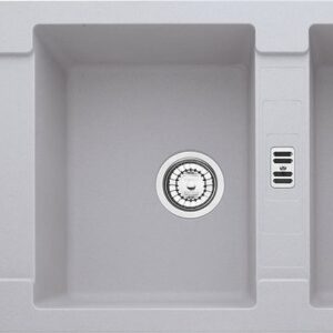 Franke MRG 621 Maris Lavello 2 vasche incasso 116 x 50 con gocciolatoio reversibile - alluminio