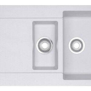 Franke MRG 651 Maris Lavello 1 vasca e 1/2 incasso 97 x 50 con gocciolatoio reversibile - bianco