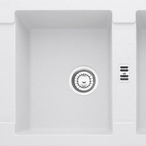 Franke MRG 621 Maris Lavello 2 vasche incasso 116 x 50 con gocciolatoio reversibile - bianco