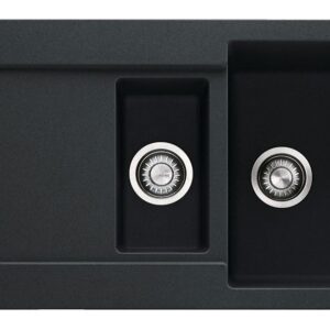 Franke MRG 651 Maris Lavello 1 vasca e 1/2 incasso 97 x 50 con gocciolatoio reversibile - nero