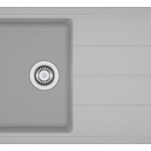 Franke BFG 611-78 Boston Lavello 1 vasca incasso 78 x 50 con gocciolatoio reversibile - alluminio