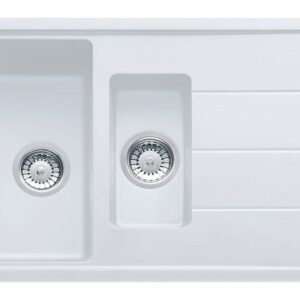 Franke BFG 651 Boston Lavello 1 vasca e 1/2 incasso 97 x 50 con gocciolatoio reversibile - bianco