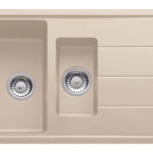 Franke BFG 651 Boston Lavello 1 vasca e 1/2 incasso 97 x 50 con gocciolatoio reversibile - avena