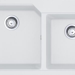Franke UBG 620-86 Urban Lavello 2 vasche incasso/filotop 86 x 50 - bianco