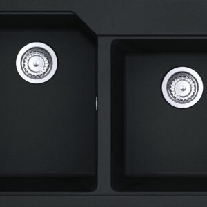 Franke UBG 620-78 Urban Lavello 2 vasche incasso/filotop 78 x 50 - nero