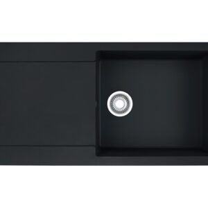 Franke MRG 611-L Maris Lavello 1 vasca incasso 97 x 50 cm con gocciolatoio reversibile - black matt