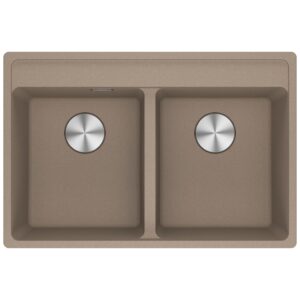 Franke MRG 620-35-35 TL Maris Lavello 2 vasche incasso 76 x 51 - oyster