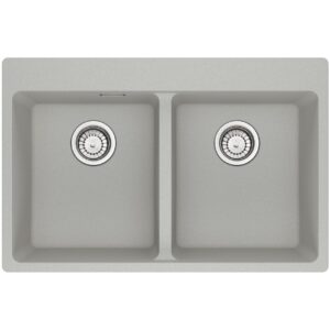 Franke MRG 620-34-34 TL Maris Lavello 2 vasche incasso 76 x 50 - alluminio