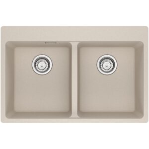 Franke MRG 620-34-34 TL Maris Lavello 2 vasche incasso 76 x 50 - sahara