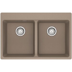Franke MRG 620-34-34 TL Maris Lavello 2 vasche incasso 76 x 50 - oyster