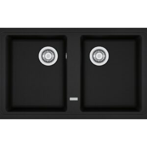 Franke BFG 620 Boston Lavello 2 vasche incasso 86 x 50 cm - black matt