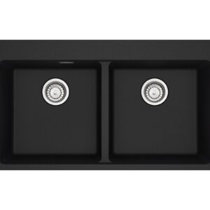 Franke MRG 620-39-39 TL Maris Lavello 2 vasche incasso 86 x 50 - nero