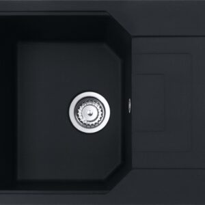 Franke UBG 611-62 Urban Lavello 1 vasca incasso 62 x 50 cm con gocciolatoio reversibile - black matt